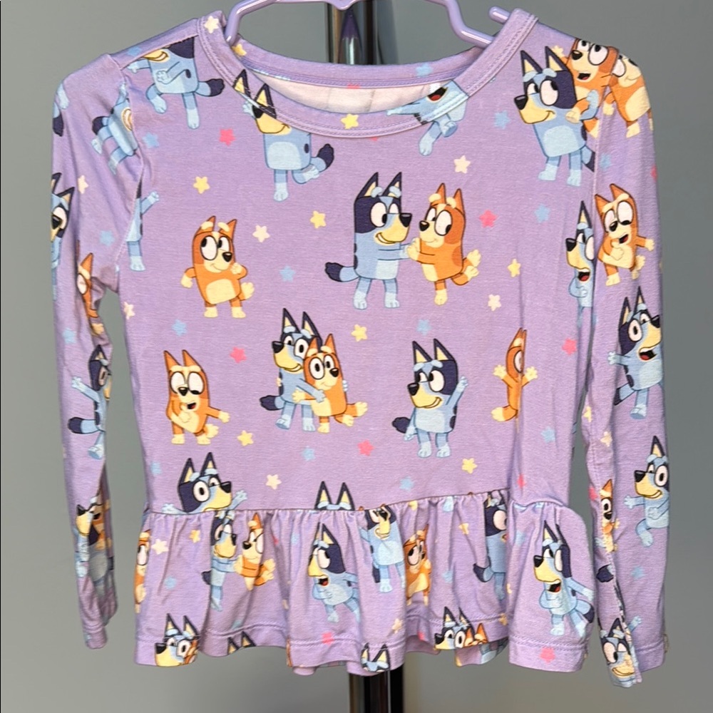 Little Sleepies Bluey Play Collection Perplum Tee